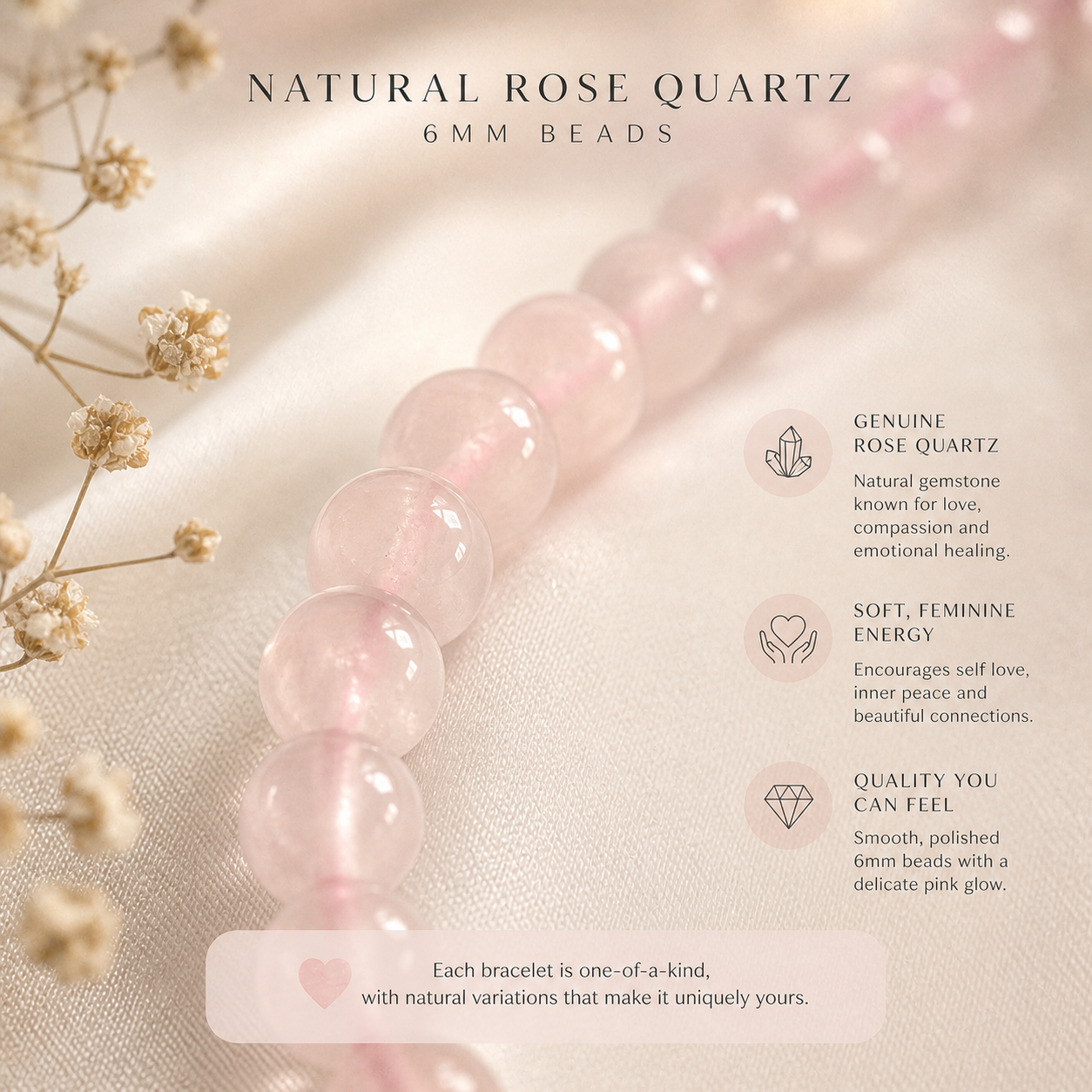 Adored | Rose Quartz Love Activation Bracelet
